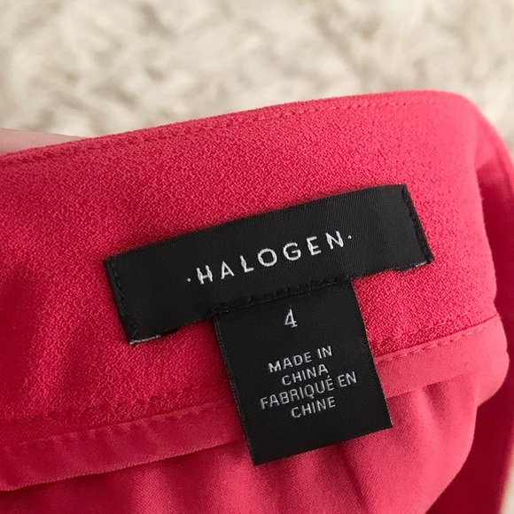 Halogen | Orange Red Pant Culottes 4 Wide Leg - Picture 7 of 8